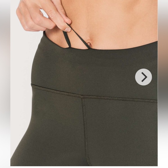 Lululemon Train Times 7/8 Pant 25”Dark Olive Size 10 - Picture 5 of 16